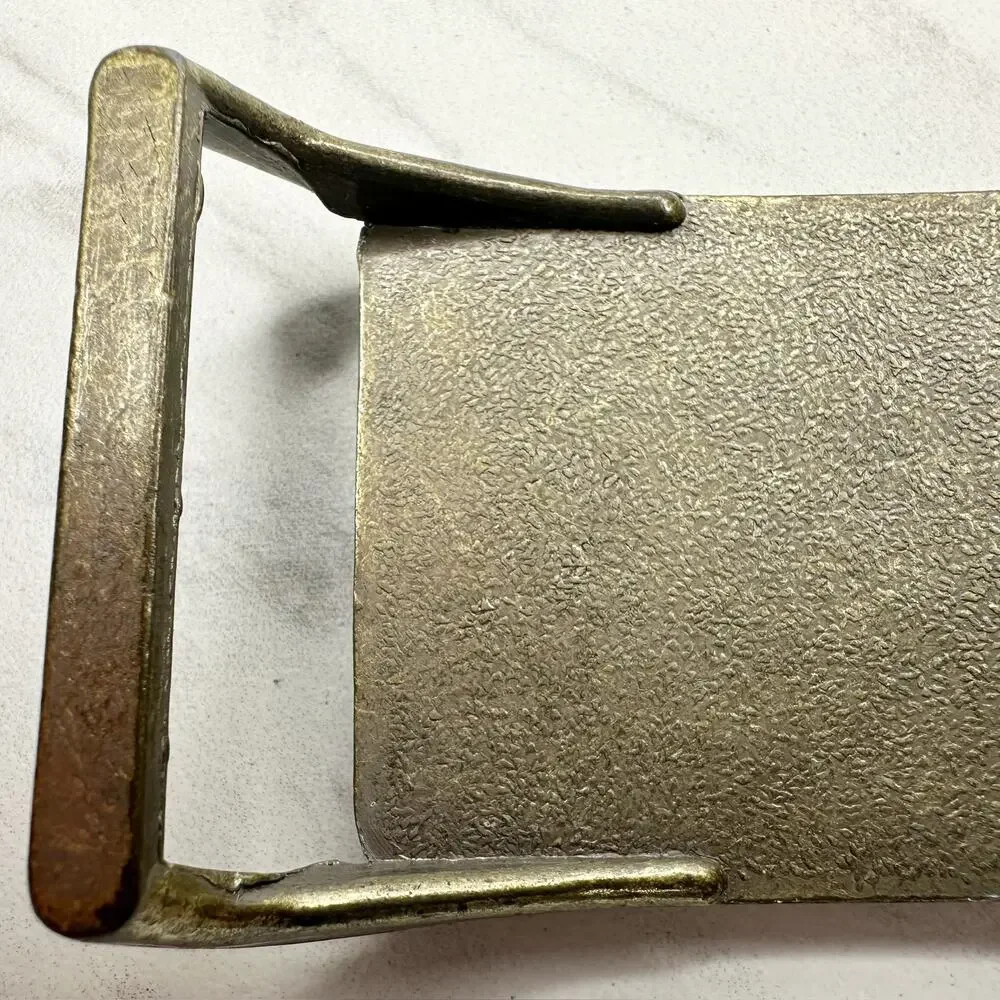 Vintage Shriners Fez Belt Buckle Red White Insert Masonic ✨